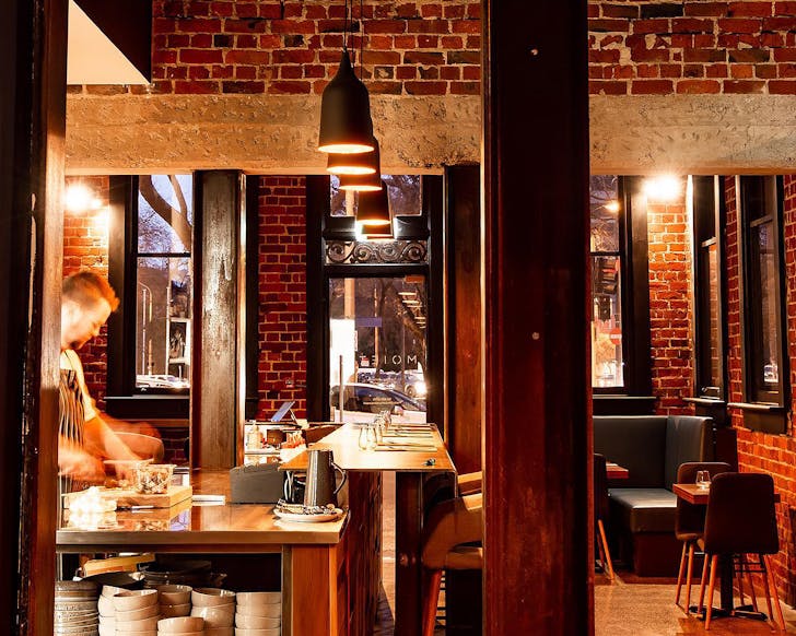 The cosy interior at Moiety Dunedin.
