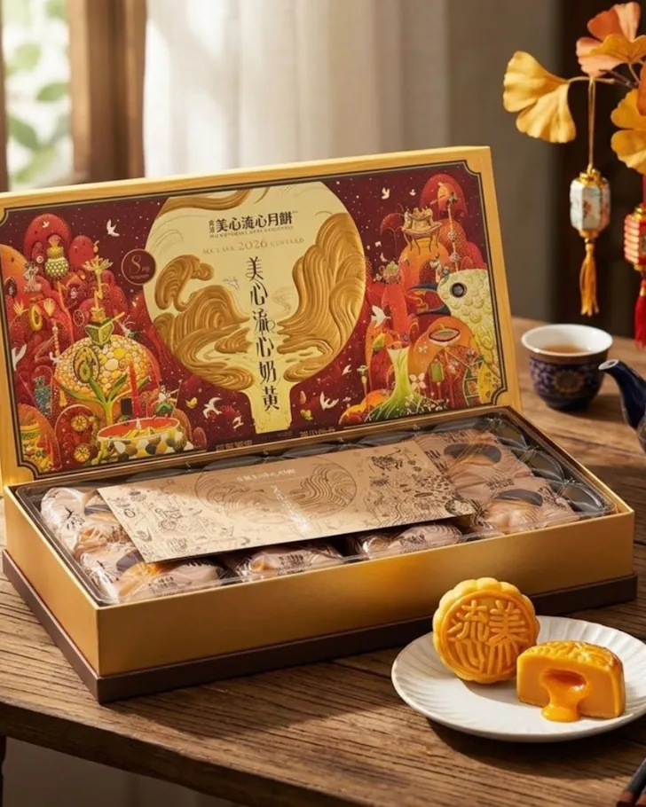 Lava custard mooncake