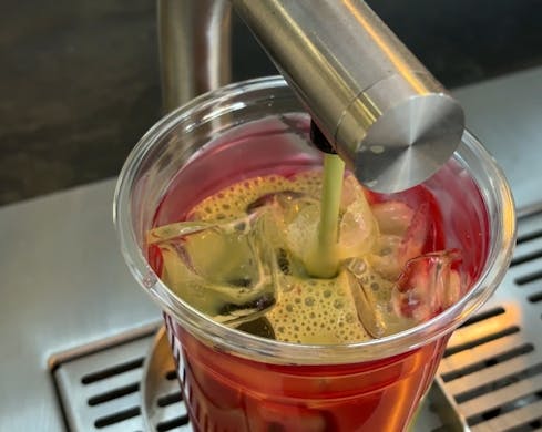 more rosebery cafe matcha tap strawberry