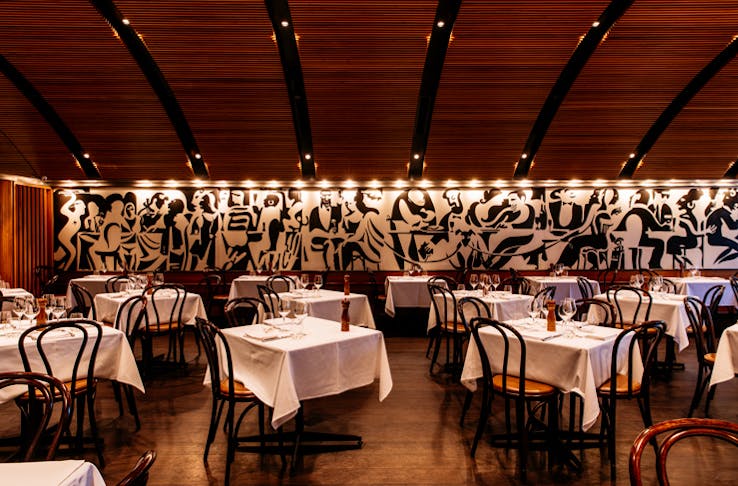 The dining room at Bistro Moncur, where you can have Mother's Day lunch. 