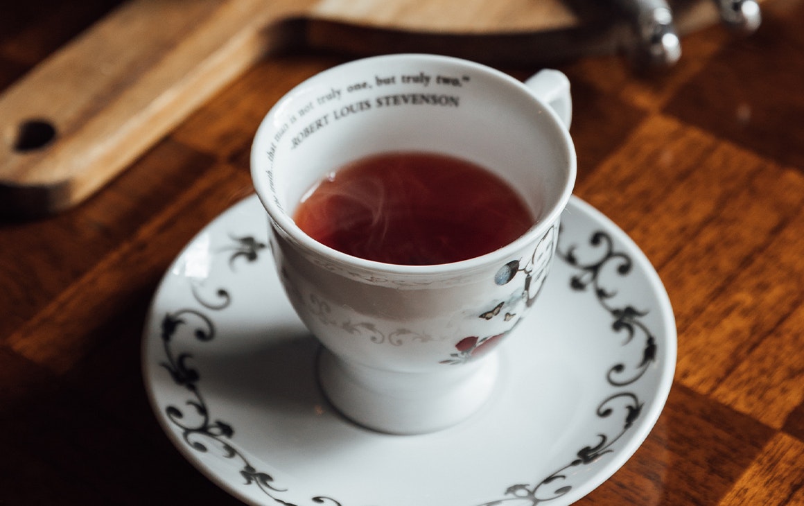 a hot cocktail in a teapot