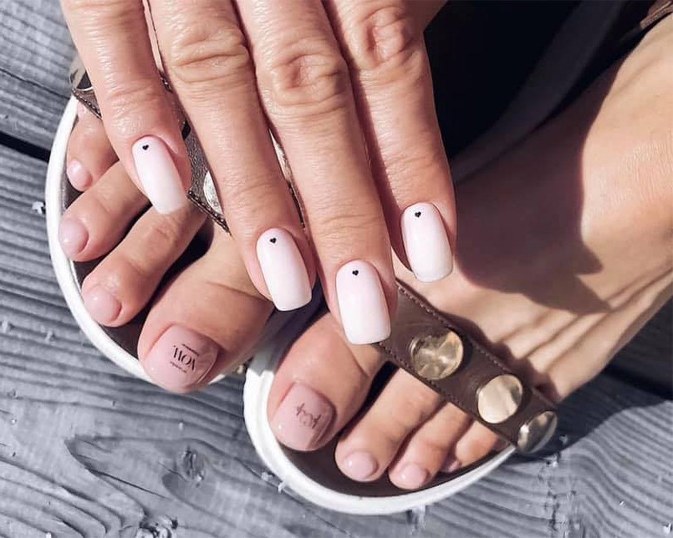 A matching mani and pedi from the Nail Story, one of the best nail salons in Auckland.