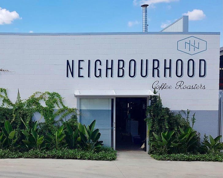 front of brisbane coffee spot, Neighbourhood