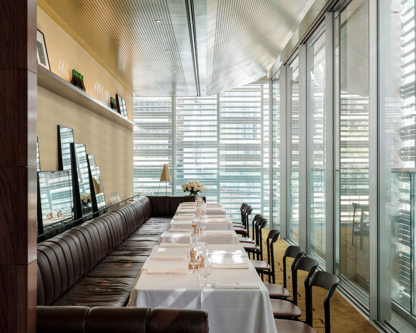 The private dining room at Bistro George - a new restaurant in Sydney