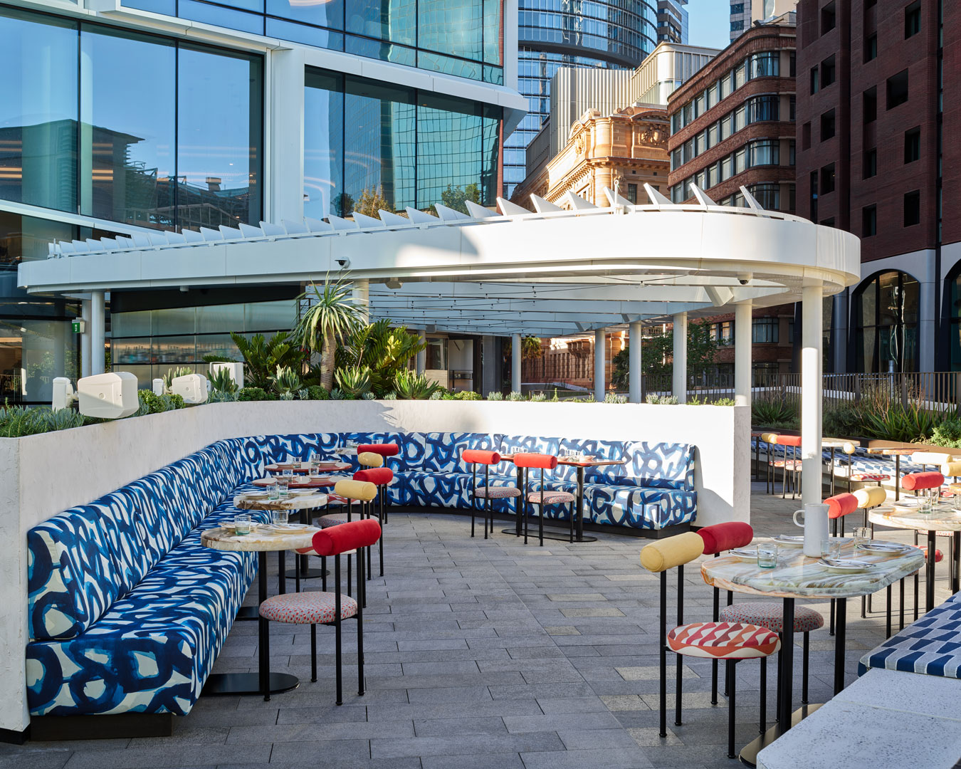 the rooftop terrace at Martinez - a new restaurant in Sydney