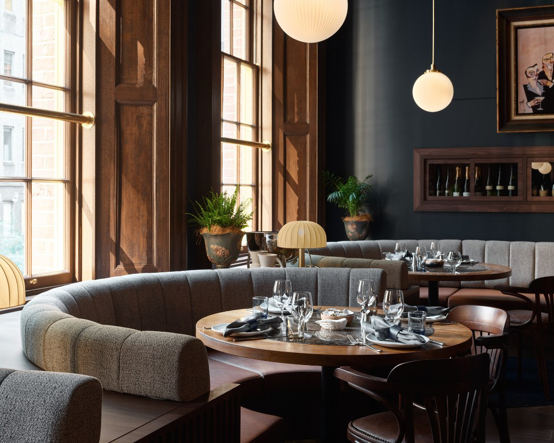 The dining room at The Sanderson, a new restaurant in Sydney