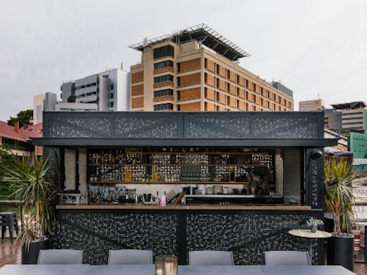 a bar on a rooftop