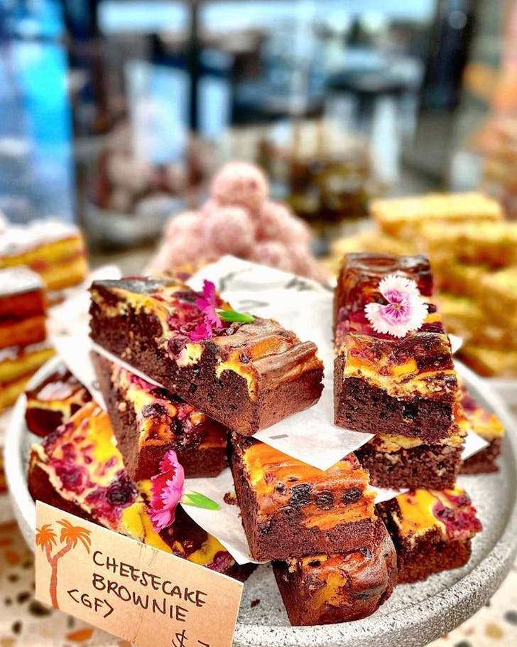 Delicious looking cheesecake brownies at Newbie Newmarket.