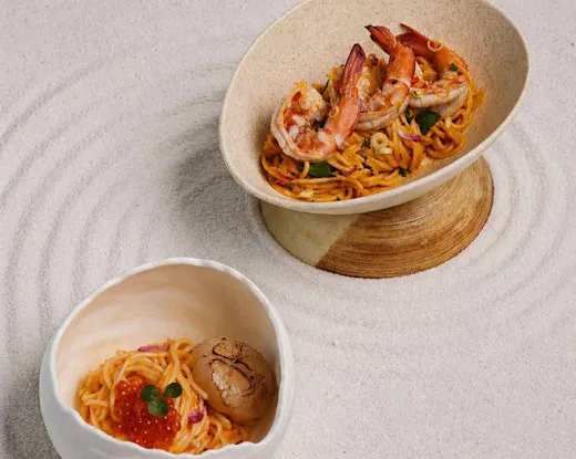 Two japnese dishes at Nigiwai in Broadbeach