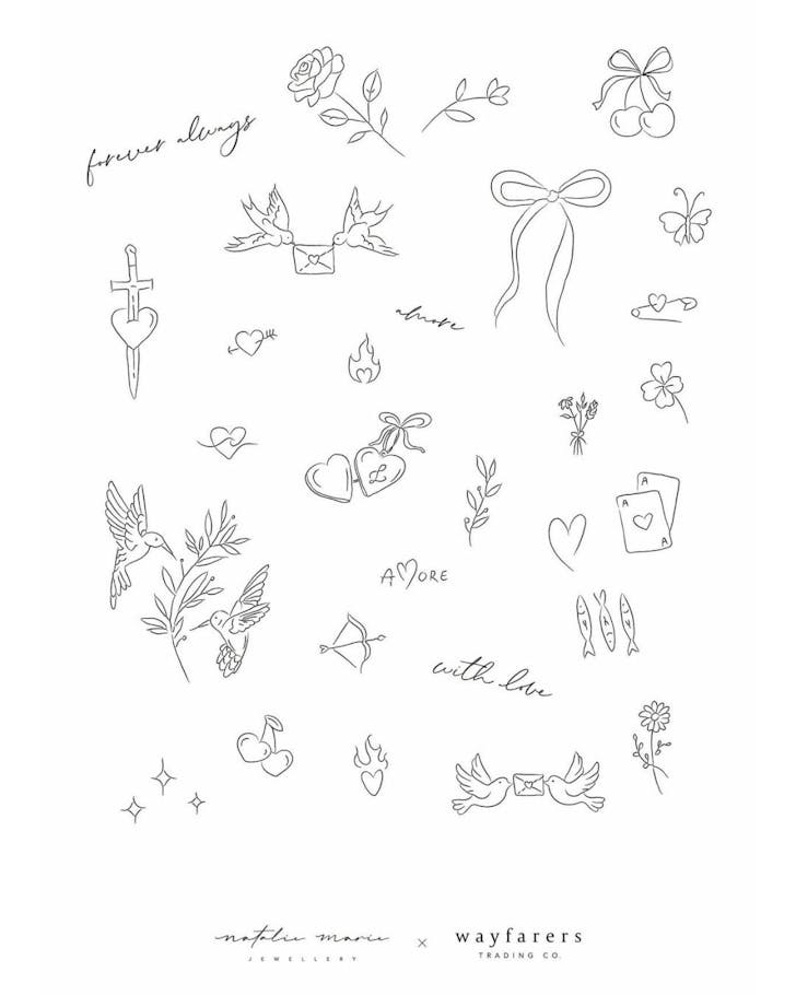Natalie Marie Jewellery flash tattoos