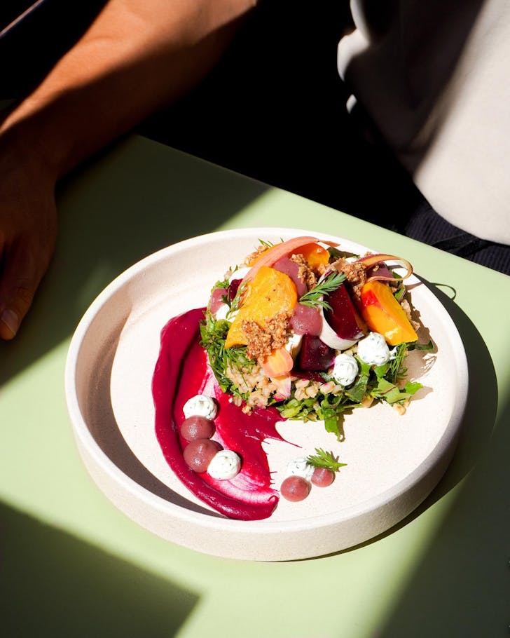 A breakfast dish at Arrival Hall in Northbridge