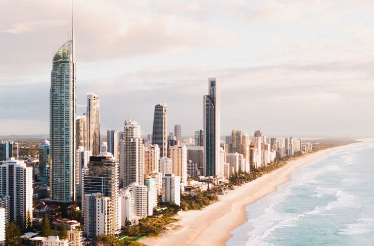 A view of Surfers Paradise in Queensland. 