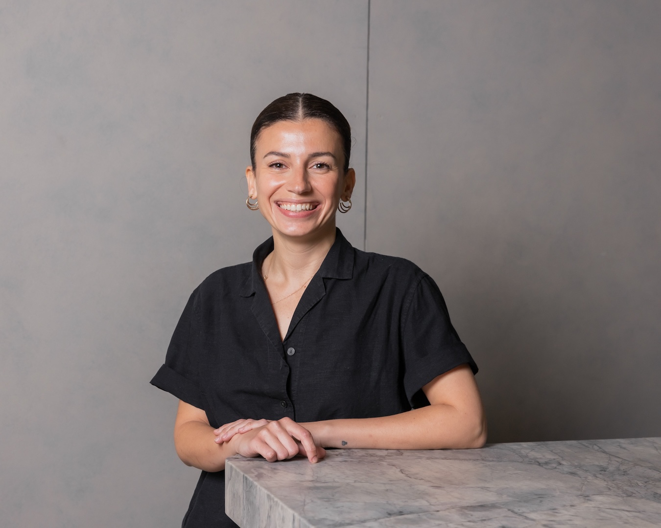 ozge kalvo, the female head chef of sydney greek restaurant olympus