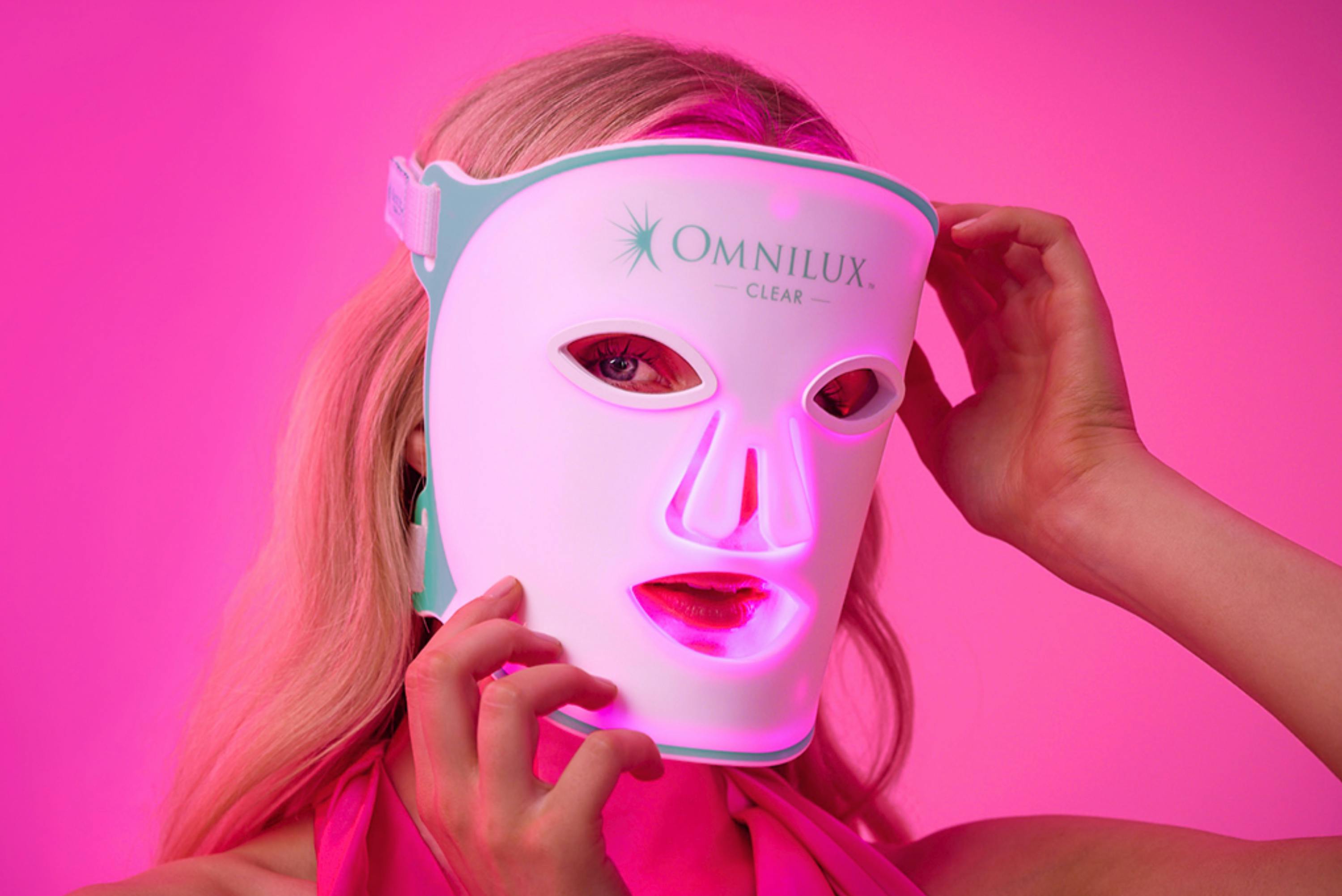 Omnilux Clear, one of the best LED face masks
