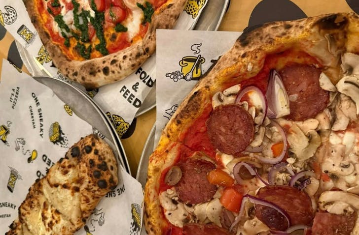 One Sneaky Cheetah Pizza