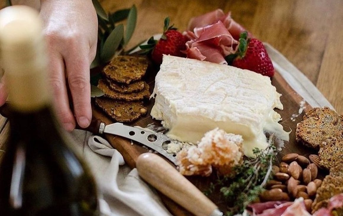a cheese board