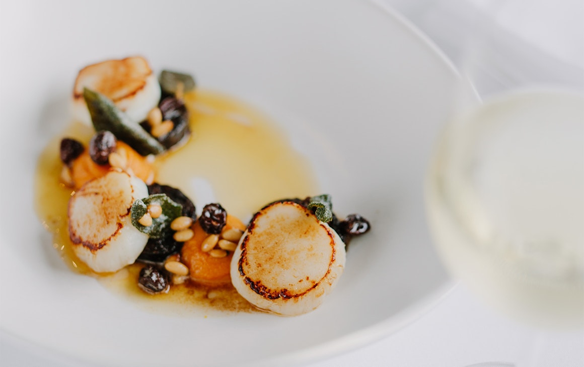 a scallop dish