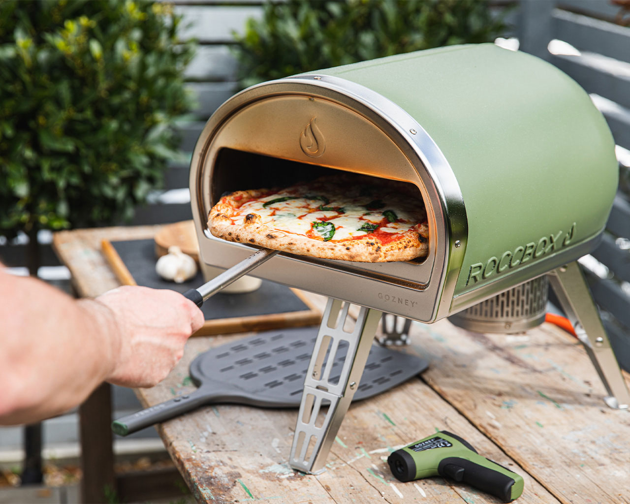 The Gozney Roccbox pizza oven, a perfect outdoorsy gift