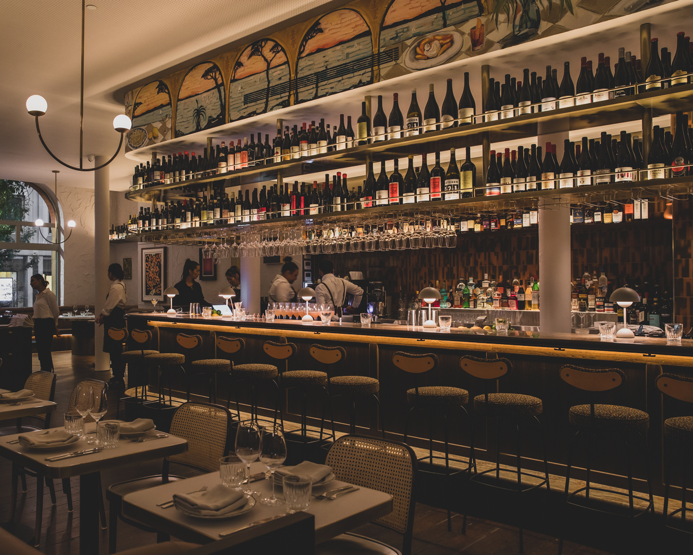 The dining room at Palazzo Salato, a new restaurant in Sydney