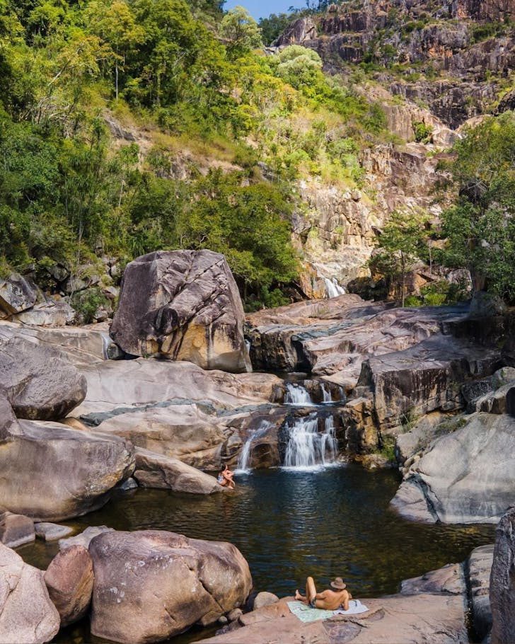 Beautiful waterfalls in Paluma Range National Park. 