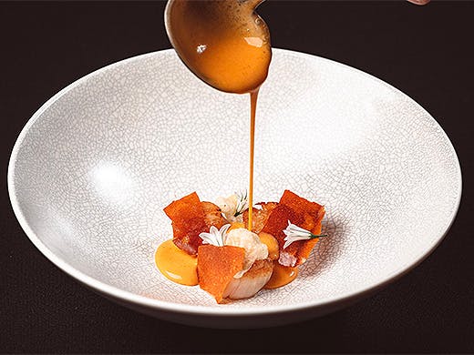 A delicious dish is prepared at Paris Butter.