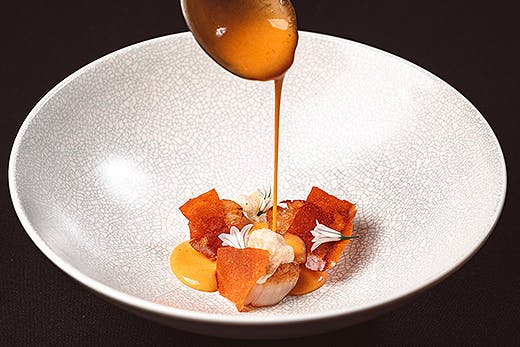 A delicious dish is prepared at Paris Butter.