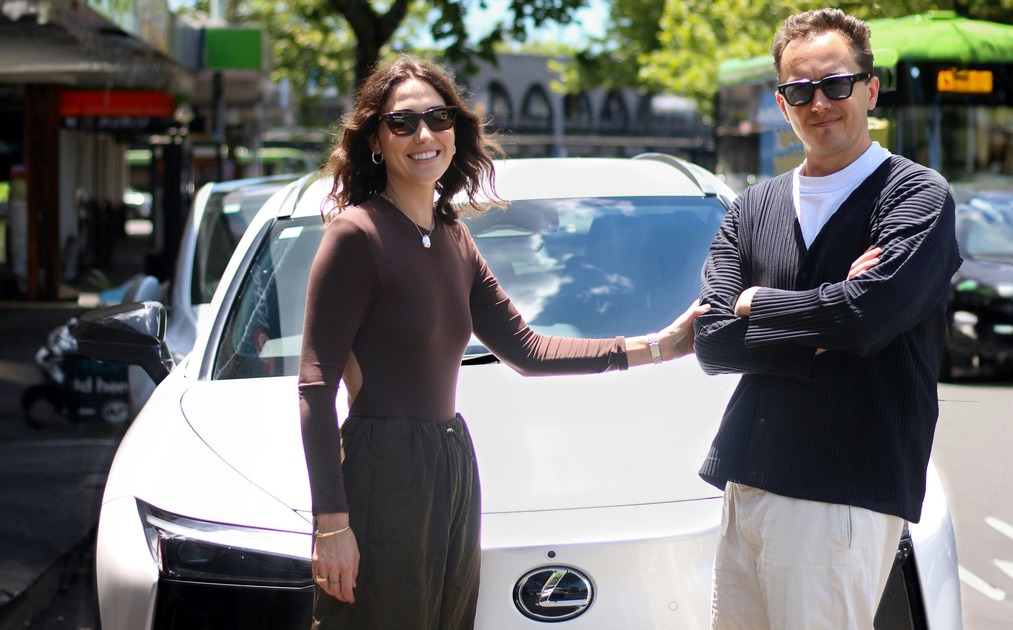 Paris And Henry Mitchell-Temple With The Lexus RZ 450e