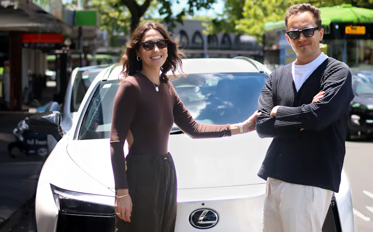 Paris And Henry Mitchell-Temple With The Lexus RZ 450e