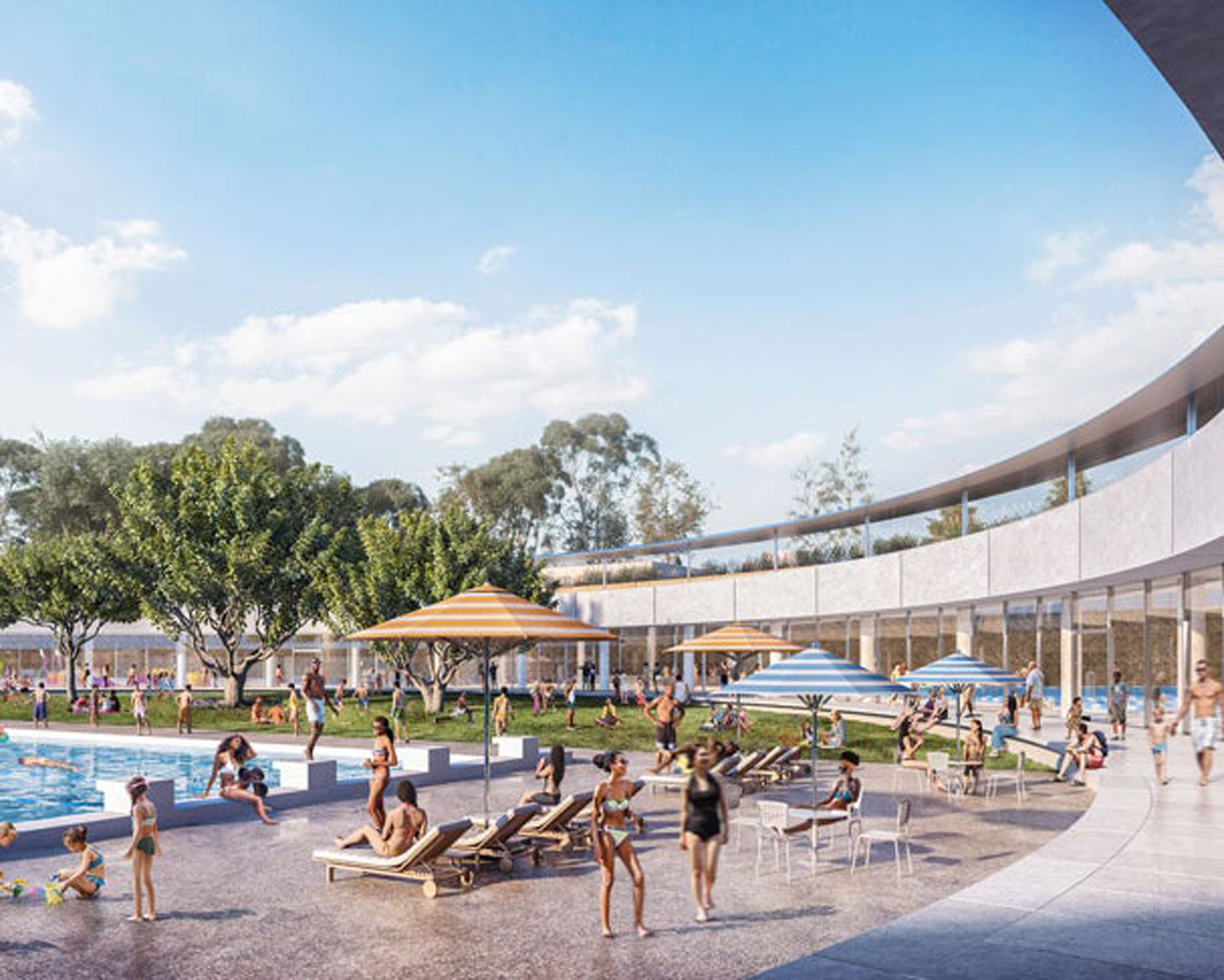 render of Parramatta Aquatic Centre