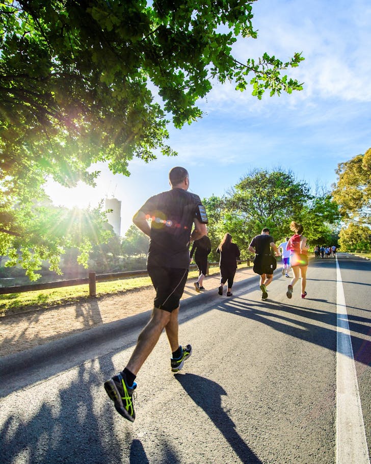 Runners in Parramatta Park