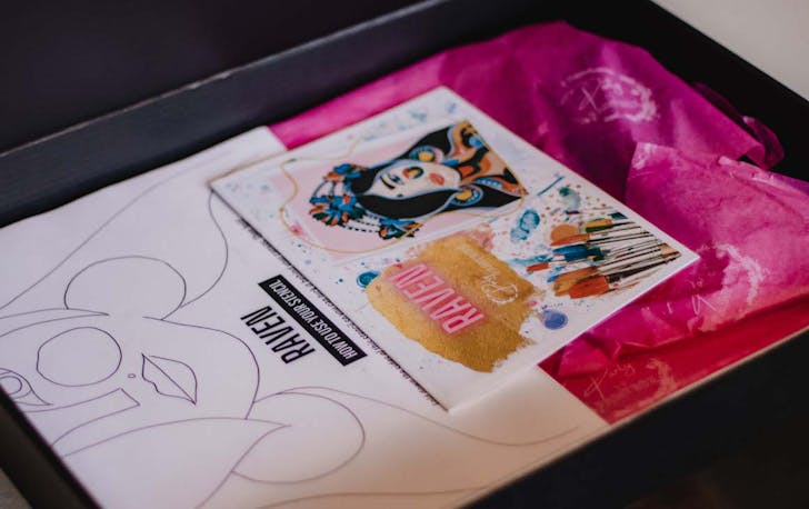 Paint and sip kit delivered to your door