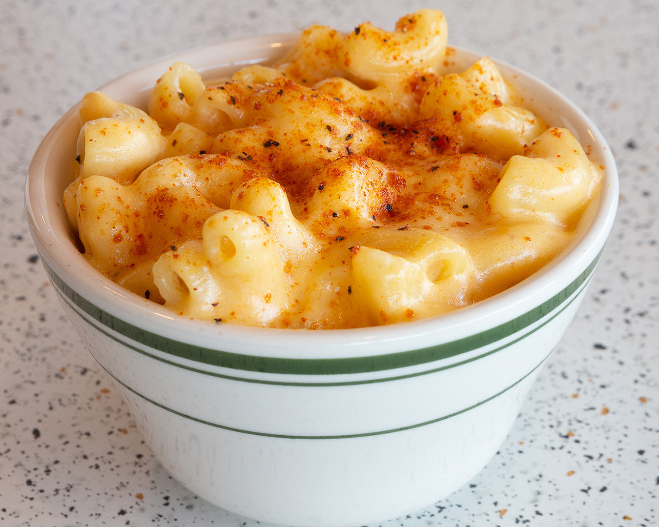 Amazing looking mac 'n' cheese from Peach's Hot Chicken.
