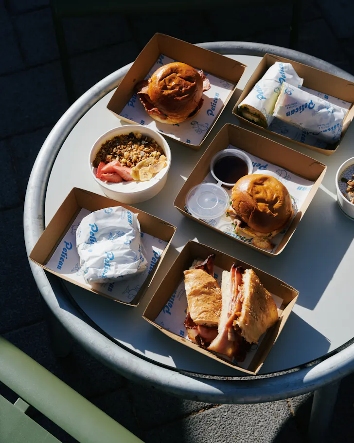 A hearty spread of burgers and toasties at The Pelican