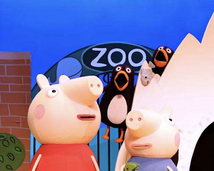 The colourful stage production of Peppa Pig Live.