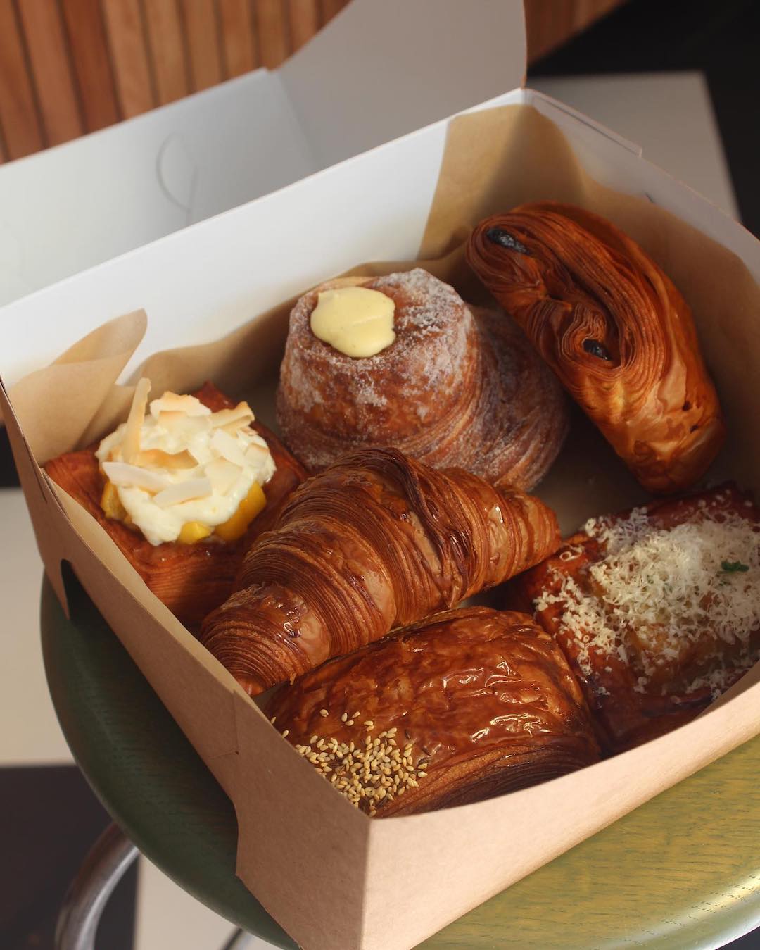A box of baked goods from Teeter Bakery in East Perth