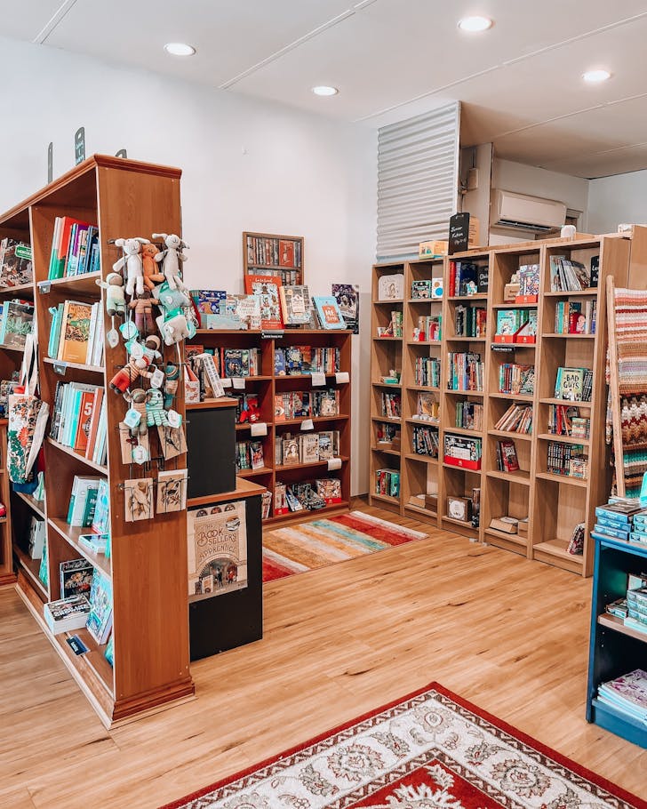 Inside Typeface bookstore in Applecross