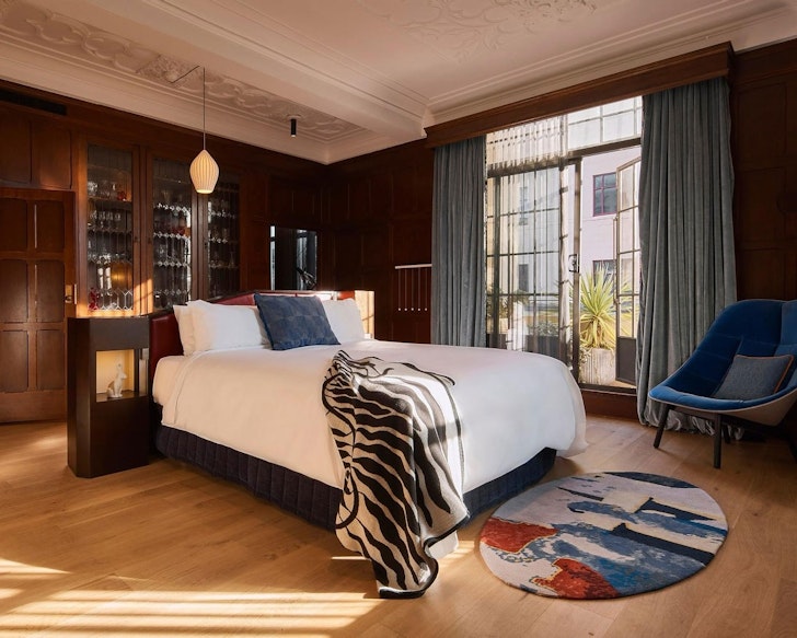A view of a room at the pet-friendly QT Hotel Sydney