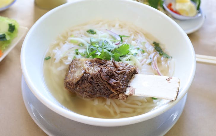 A beef short rib pho from Tranh Dat