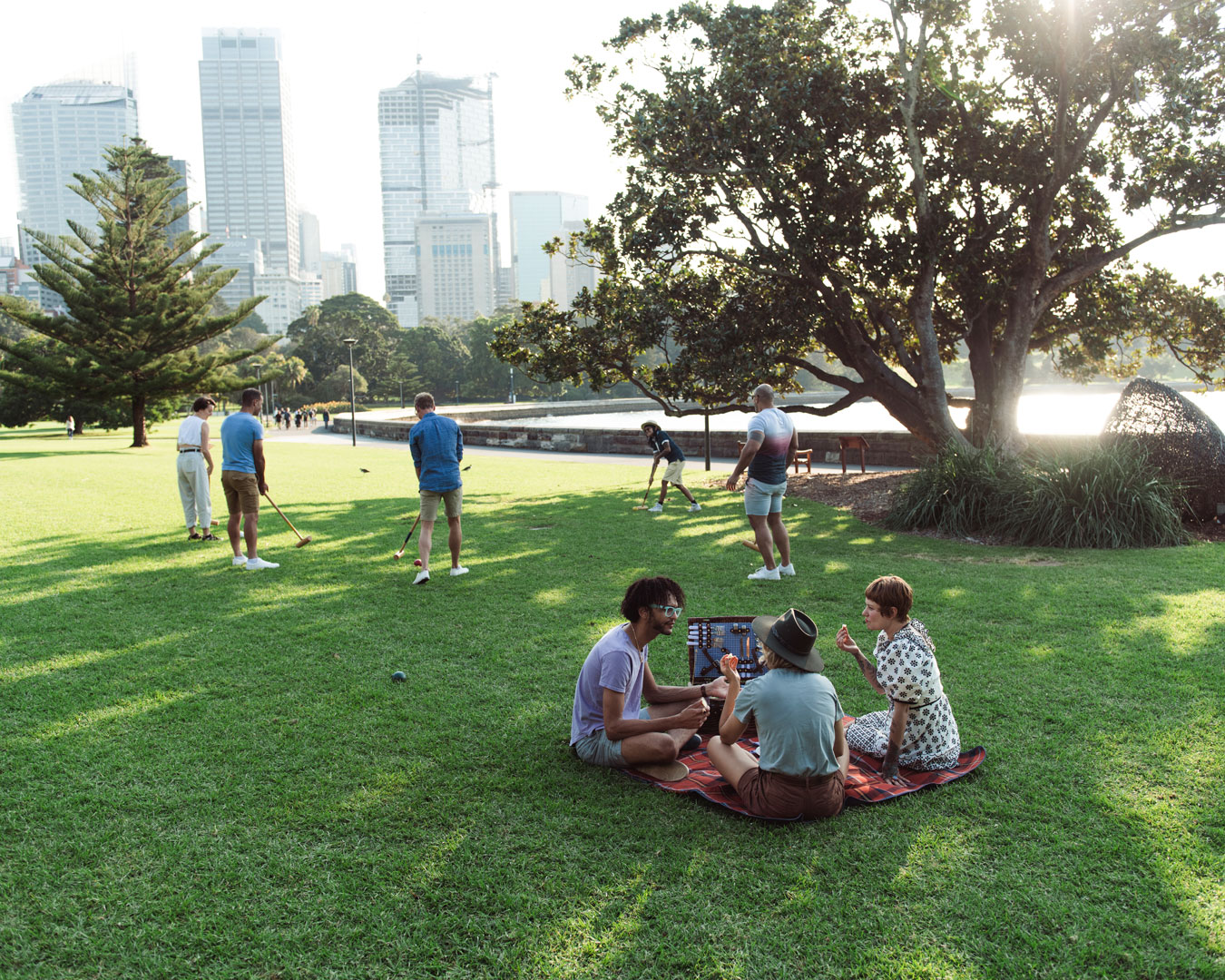 picnic in Royal Botanic Garden Sydney