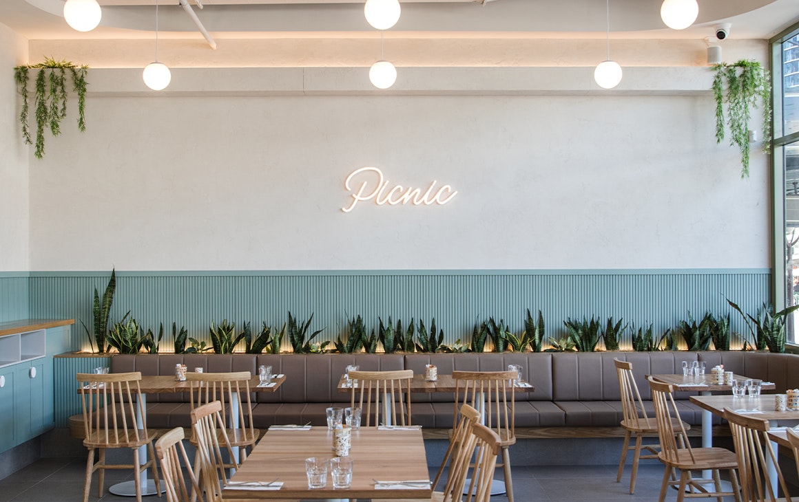 interior of picnic cafe