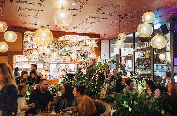 People enjoy the ambiance at Pilkington's, one of the best places for bottomless brunch.