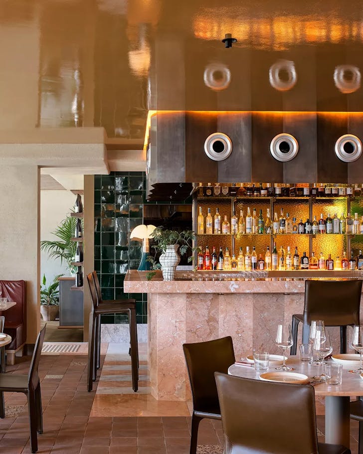 Pixie Food and Wine dining room and bar