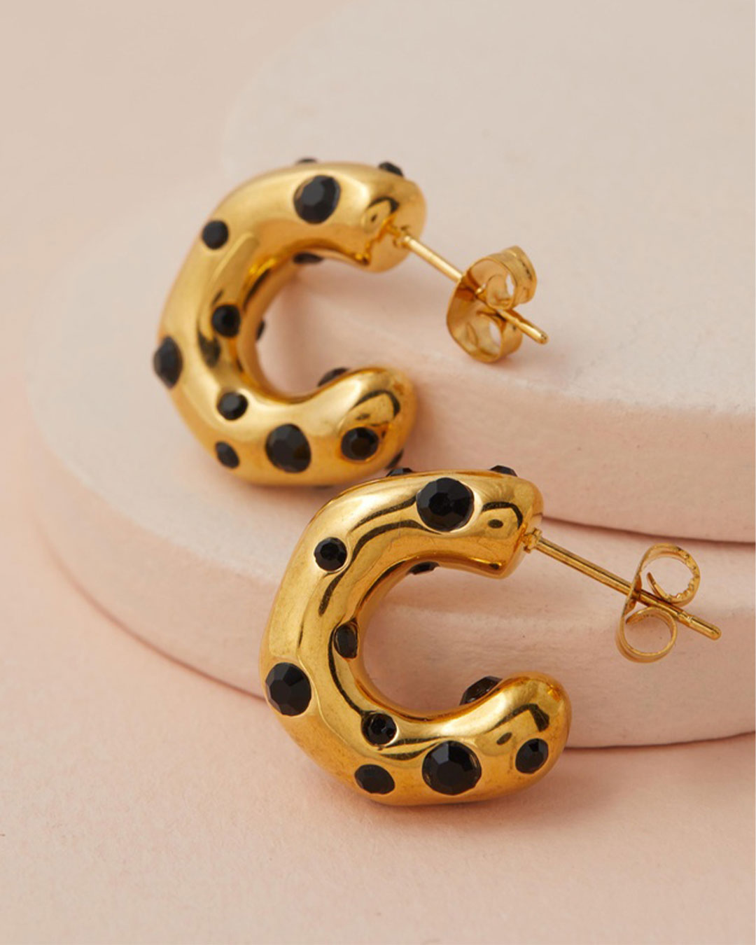 Wholesale Fashion Jewelry 2023 Vintage gold plated flower face twisted  brass chunky earrings hoop From m.alibaba.com