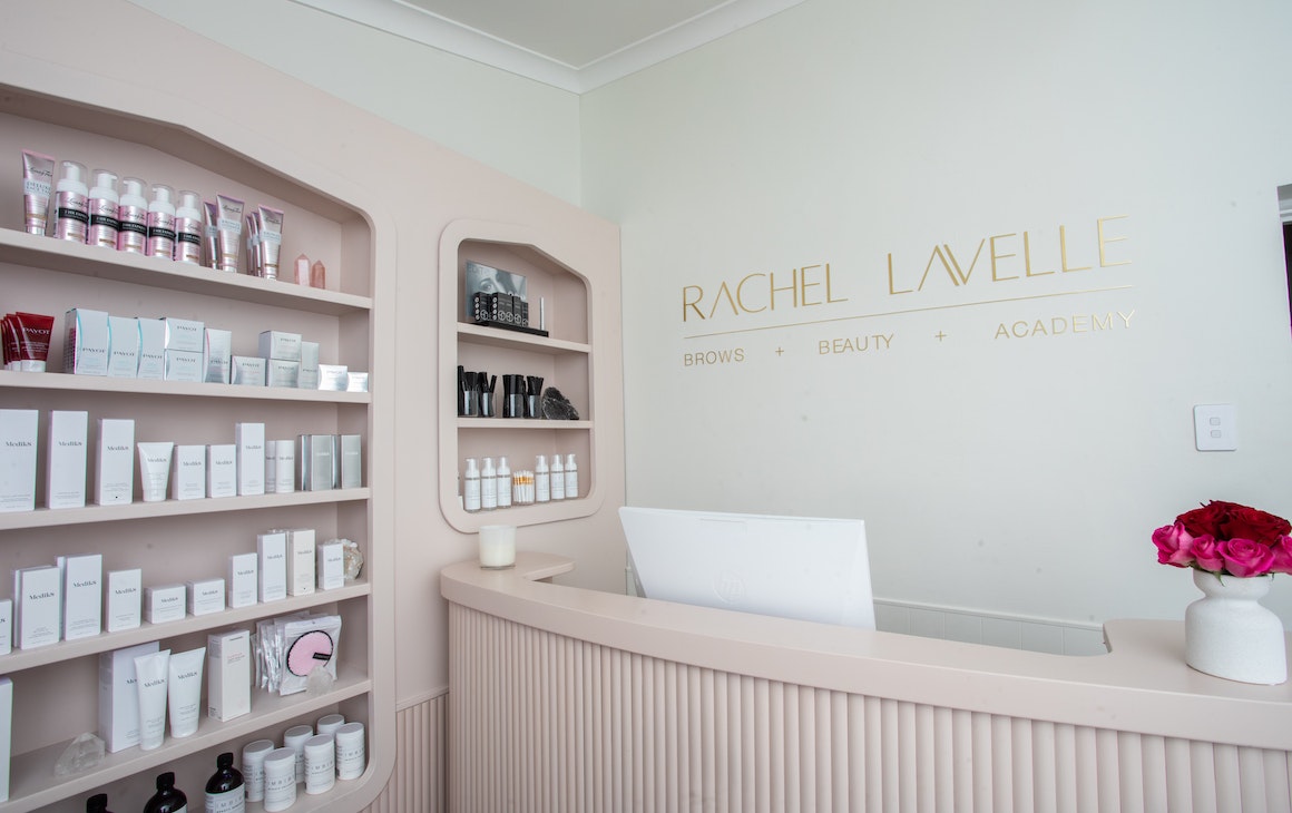 A pink-hued day spa