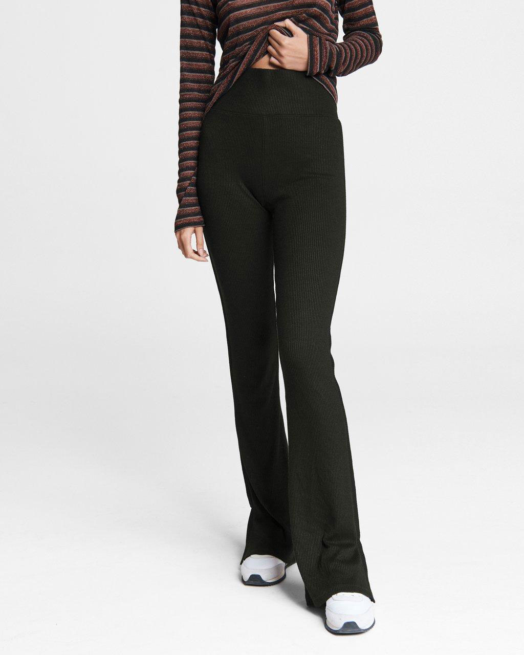 London Rag Black Flared Pants for Women 2024, Buy London Rag Online