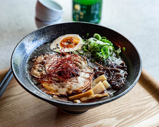 a bowl of ramen