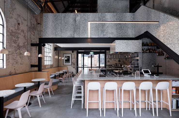 The interior of RE, the zero waste bar created by Matt Whiley. 