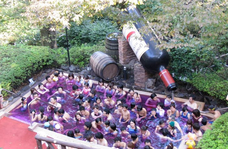 red wine spa japan