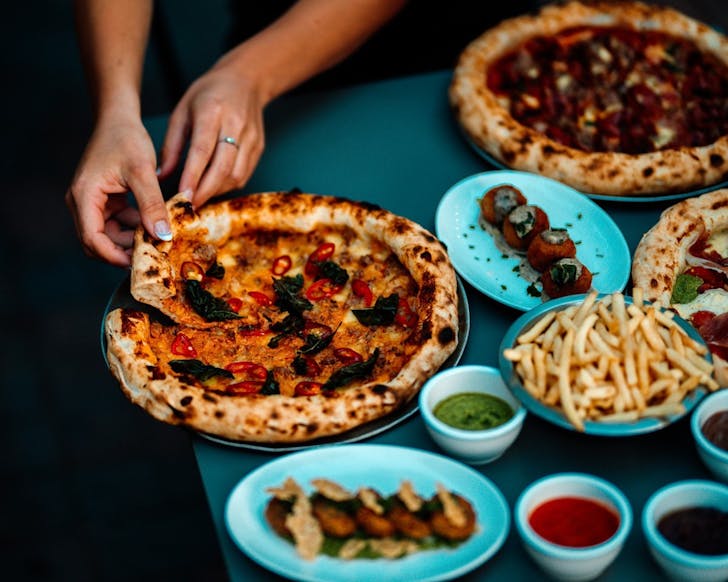 King Somm pizza and wine
