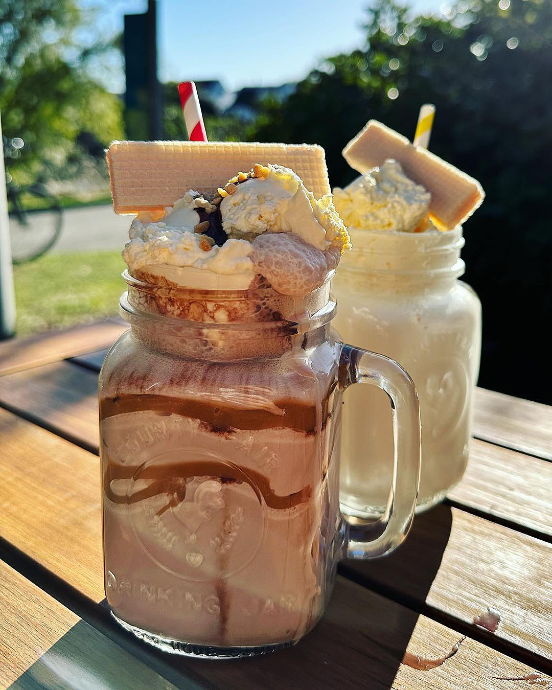 Delicious looking shakes at River Kitchen in Nelson.